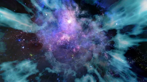 Traveling through a wormhole in deep space - Space 2093 HD, 4K Stock-Footage 50545210