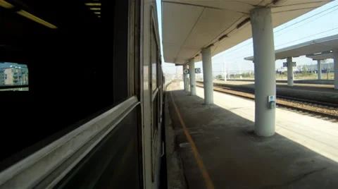 Traveling by train Stock Footage 33402562