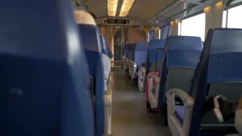 Traveling with train Stock Footage 100325345