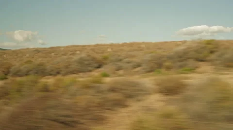 Traveling on a train, point of view out window-05 Stock Footage 44878778