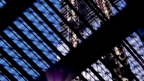 Traveling Under a Bridge Stock Footage 83247755