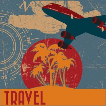 Travell banner Stock Illustration