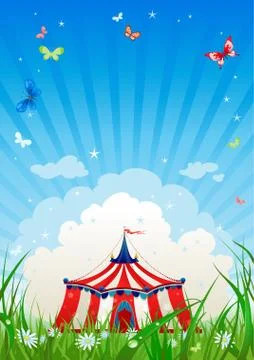 Travelling circus Stock Illustration