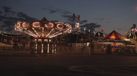 Travelling fair Stock Footage 46897236