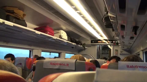 Travelling inside high-speed train Stock-Footage 39774983