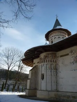 Travelling to monastery Stock Photos