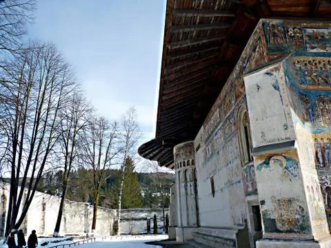 Travelling to monastery Stock Photos