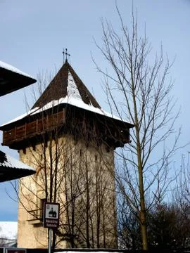 Travelling to monastery Stock Photos