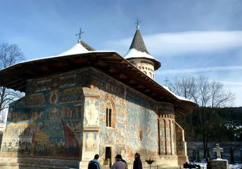 Travelling to monastery Stock Photos