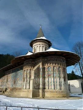 Travelling to monastery Stock Photos
