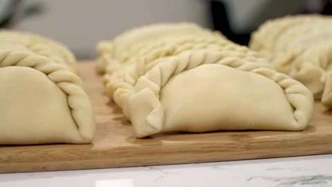 Travelling over empanadas Stock Footage 205966795