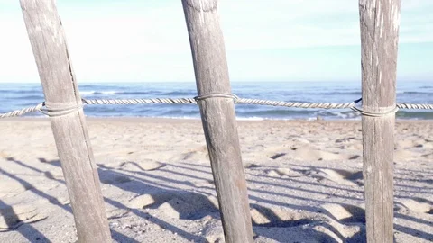 Travelling shot of a beach Stock Footage 74177011