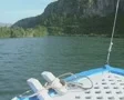 Travelling shot of river and coast SD Footage