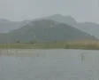 Travelling shot of sea, mountains and coast SD Footage