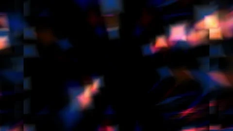 Travelling in Square Lights Abstract Background 4K 60 FPS Stock Footage 264106945