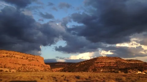 Travelling Through the Dessert 2 Stock-Footage 43218447