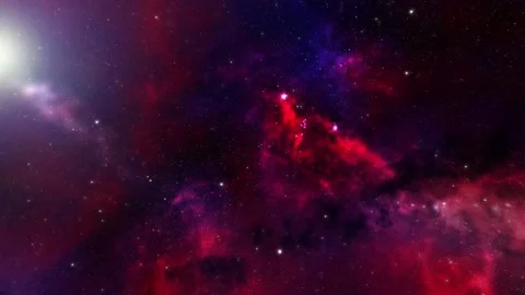 Travelling through star fields. Elements of this video furnished by NASA. Stock Footage 228188178