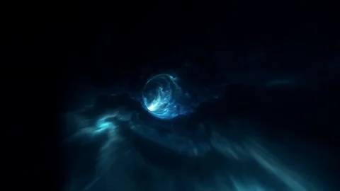 Travelling through time and space wormhole Stock Footage 71155848