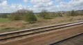 Travelling by train in the UK. Beautiful spring day. HD Footage
