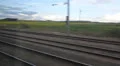 Travelling by train in the UK. Rails. HD Footage