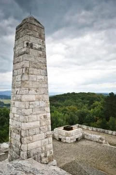 Travertine monument Stock Photos