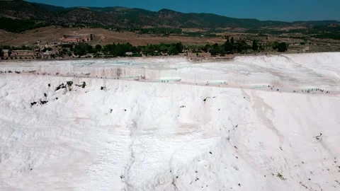 Travertines of Pamukkale 03 Stock Footage 246937951
