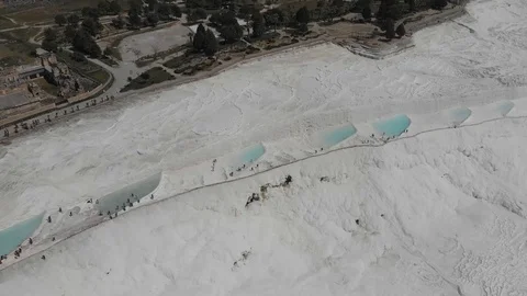 Travertines of Pamukkale 10 Stock Footage 112011700