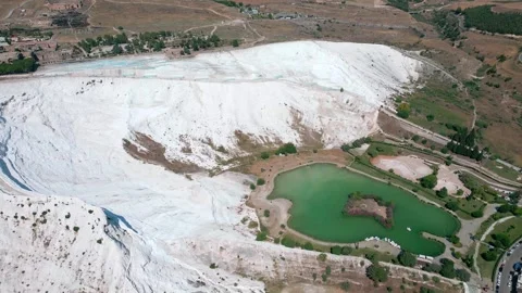 Travertines of Pamukkale 10 Stock Footage 246939726