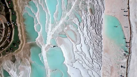 Travertines of Pamukkale 13 Stock Footage 246940250