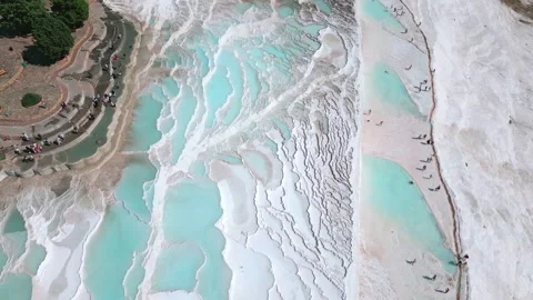 Travertines of Pamukkale 14 Stock Footage 246940306
