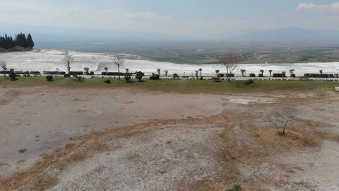 Travertines of Pamukkale 2 Stock Footage 112011195