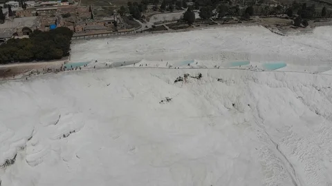 Travertines of Pamukkale 3 Stock Footage 112011255