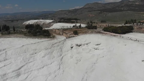 Travertines of Pamukkale 9 Stock Footage 112011568