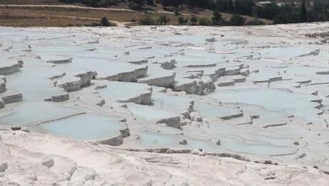 Travertines in Pamukkale Foto stock