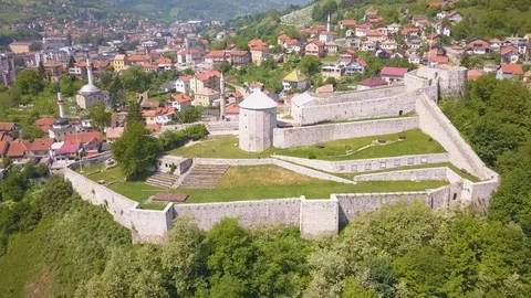 Travnik aerial Stock Footage 103115102