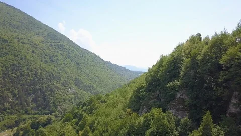 Travnik forest mountain aerial02 Stock Footage 103123372