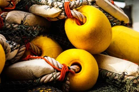 Trawl on ship Stock Photos