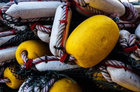 Trawl on ship Stock Photos