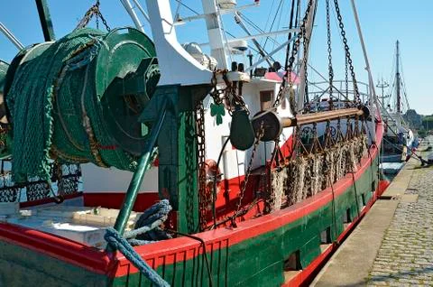 Trawler at berth Stock Photos