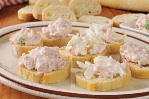 Tray of appetizers Stock Photos
