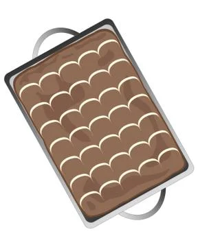 Tray bake Stock Illustration
