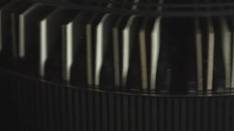 Tray from Carousel slide projector Stock Footage