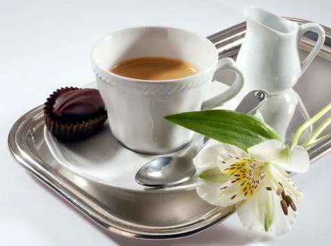 Tray coffee Stock Photos