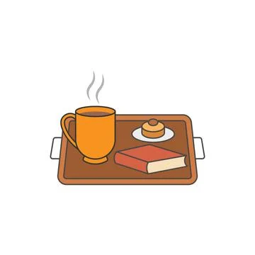 Tray of comfort Illustrazione stock