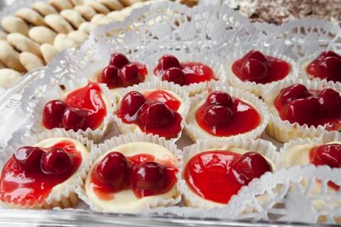 Tray of Desserts Stock Photos