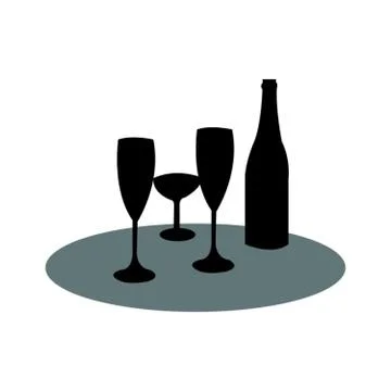 Tray with drinks Stock-Illustration