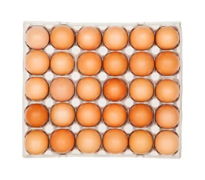 Tray With Eggs Foto stock