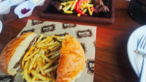 A tray food that includes. Stock Footage 282662159