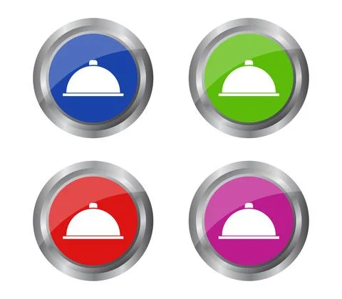 Tray icon illustrated in vector on white background Stock Illustration