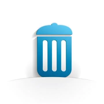 Tray icon paper Stock Illustration